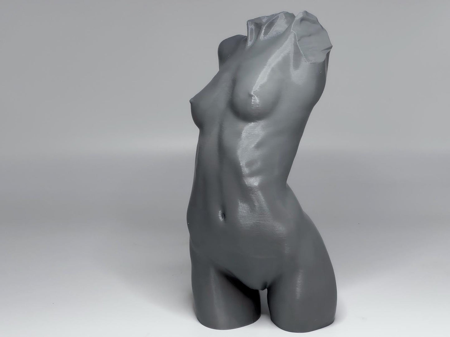 Female figure anatomy model for artists. Studio reference sculpture for studying weight shift, torso structure, and lighting.