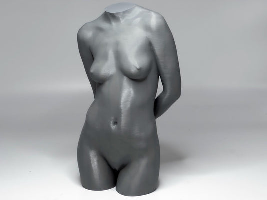 Female pensive pose sculpture designed for artists studying anatomy, proportion, and structural form.