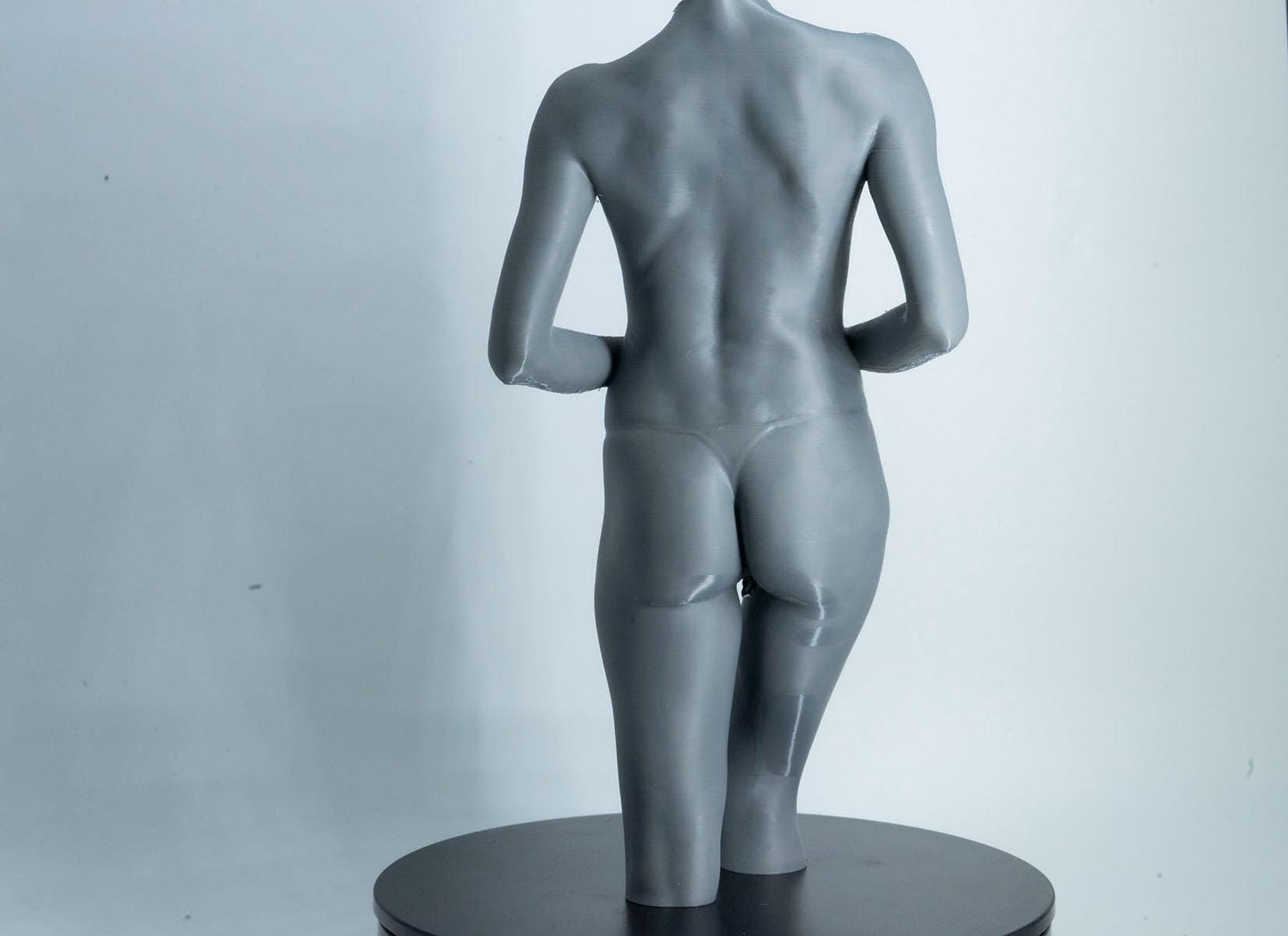 Female standing figure anatomy model for artists. Studio reference sculpture for studying weight shift, posture, and structural form.