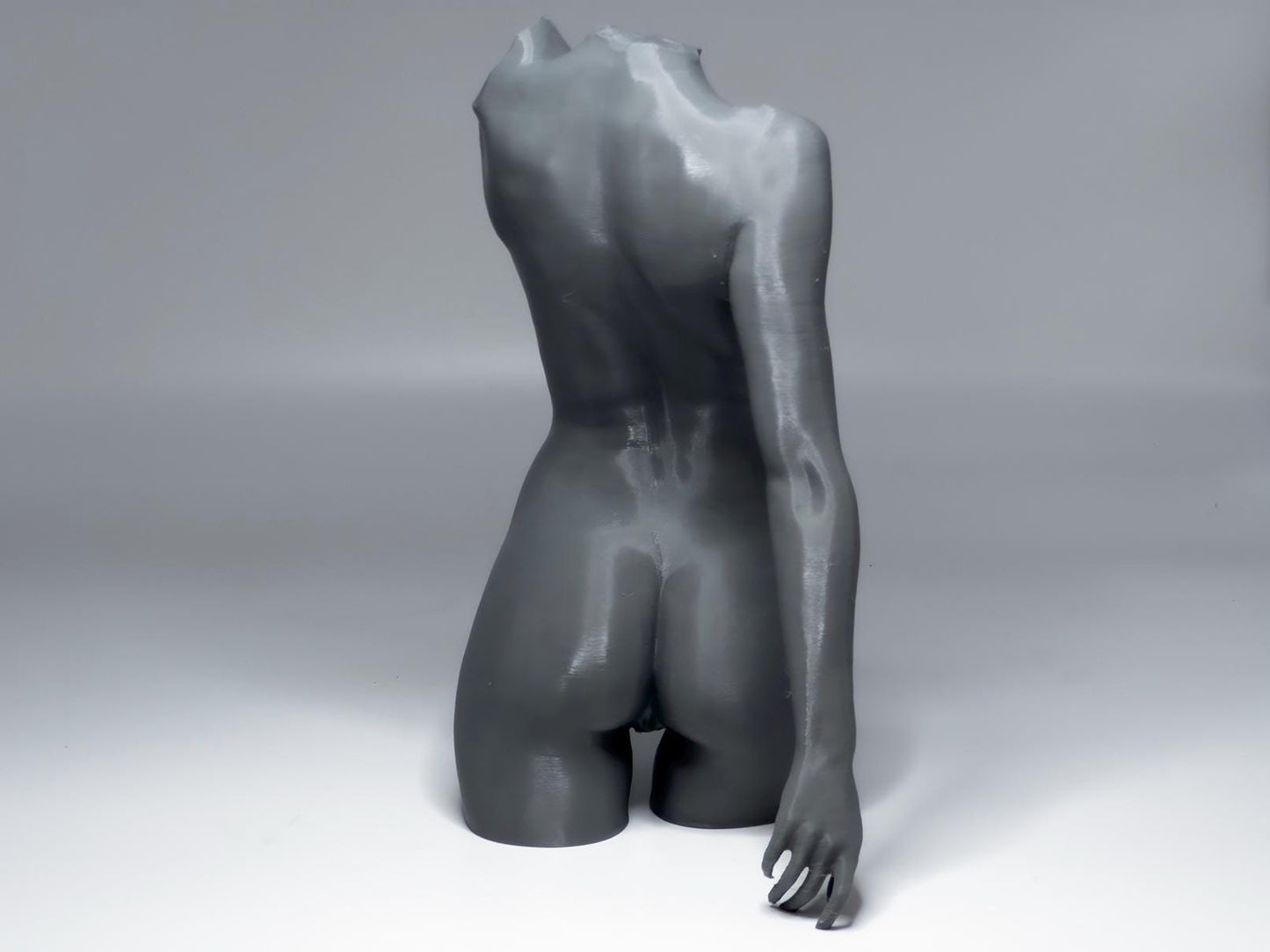 Female figure anatomy model for artists. Studio reference sculpture for studying weight shift, torso structure, and lighting.